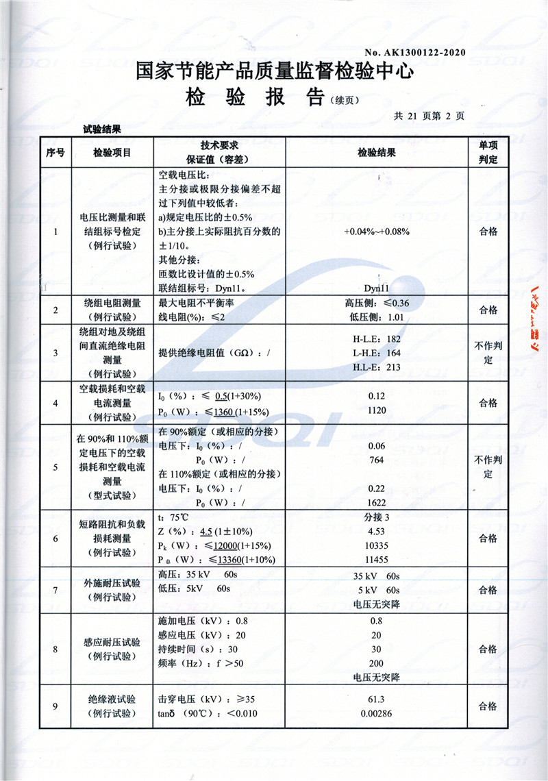 高低压试验报告-S11-1250武进武进武进油浸式变压器-2.jpg